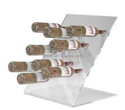 Counter top clear acrylic wine display stand WD-023