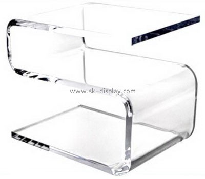 Transparent plexiglass Z shape modern coffee table AFS-021