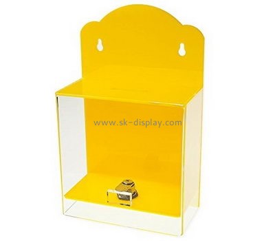 Acrylic display supplier customize acrylic money box display case DBS-281
