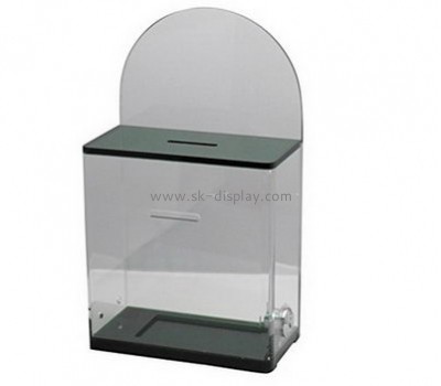 Acrylic box manufacturer customize and wholesale acrylic charity donation boxes DBS-293
