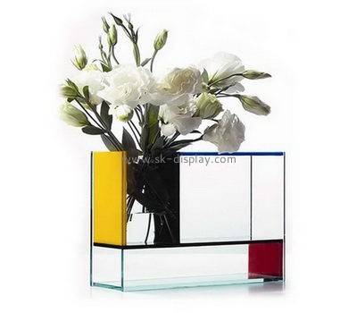 Acrylic display supplier customized clear acrylic flower vase SOD-218