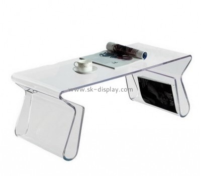 Acrylic display supplier customized modern coffee side table with storage AFS-113
