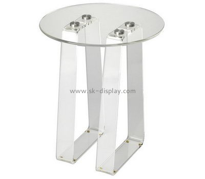 Acrylic items manufacturers customized side round small coffee table AFS-129