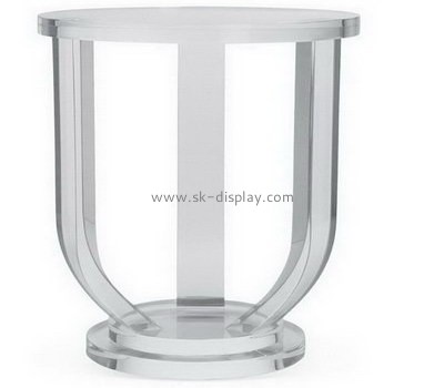 Acrylic display manufacturers customized small acrylic round coffee table AFS-206