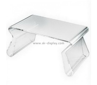 Perspex manufacturers customized clear acrylic coffee table with shelf AFS-224