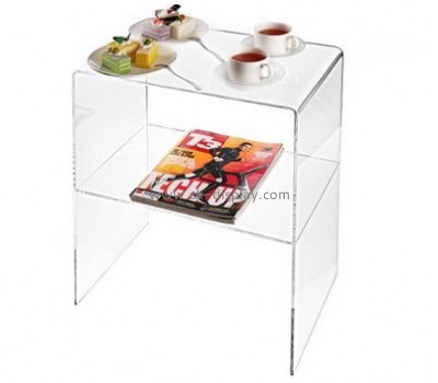 China acrylic manufacturer customized small acrylic side table with storage AFS-294