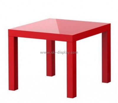 Plexiglass manufacturer customized red acrylic dining table AFS-296