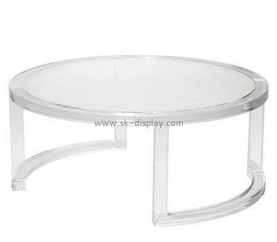 Acrylic manufacturers china customized acrylic round coffee table AFS-320