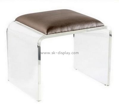 Acrylic manufacturers customized acrylic padded footstool AFS-327
