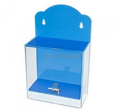 Acrylic products manufacturer custom plastic plexiglass charity collection boxes DBS-323