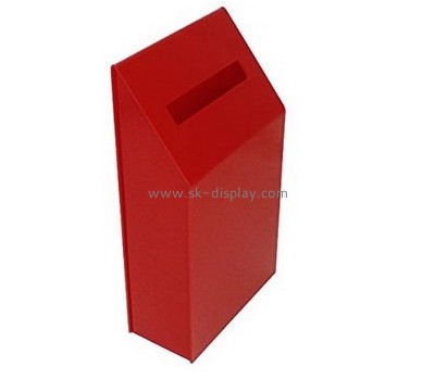 Acrylic manufacturers custom designs perspex donation box DBS-384