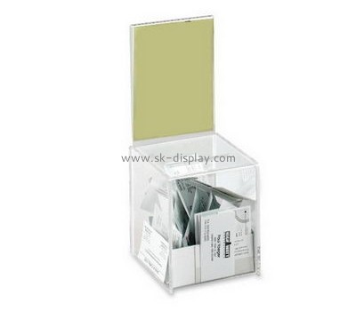 Acrylic products manufacturer custom made acrylic charity display boxes DBS-428