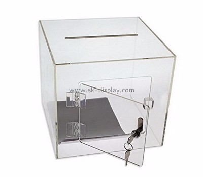 Plastic manufacturers custom design acrylic large collection boxes DBS-454