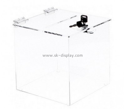 Plastic suppliers custom fabrication large charity collection boxes DBS-456