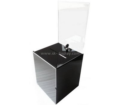 Acrylic manufacturers custom plastic supply and fabrication ballot box DBS-478