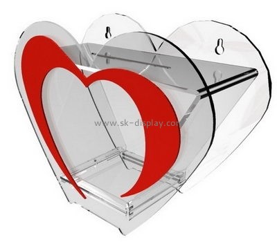 Display box manufacturers custom heart shaped donation charity box DBS-499