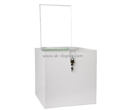 Acrylic manufacturers custom fundraising charity donation boxes DBS-508