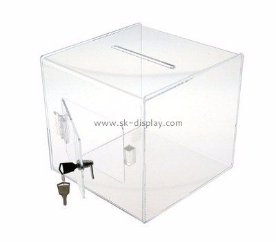 Acrylic display supplier acrylic locked suggestion voting box DBS-525