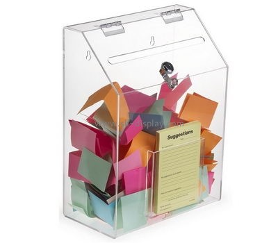 Acrylic box supplier custom clear ballot voting box DBS-527