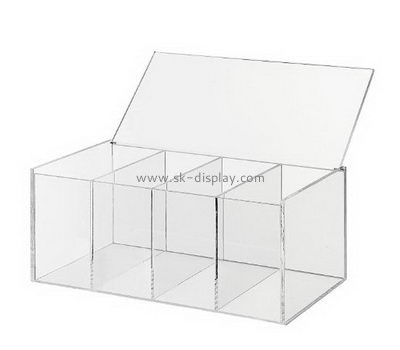 Acrylic items manufacturers custom acrylic plastic compartment boxes DBS-579