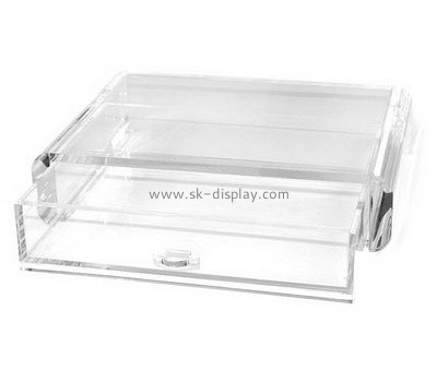 Plastic company custom acrylic one drawer box DBS-620