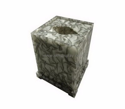 Acrylic display supplier custom perspex tissue box design DBS-633