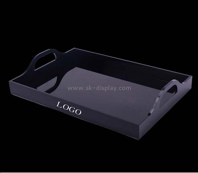 Large acrylic serving tray with handles STS-096