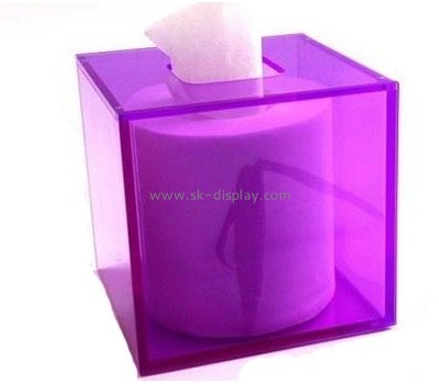 Bespoke pink acrylic square tissue box cover DBS-696