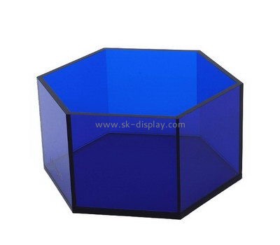 Customize acrylic hexagon shaped box DBS-912