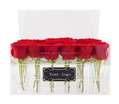 Customize acrylic red rose box DBS-1053
