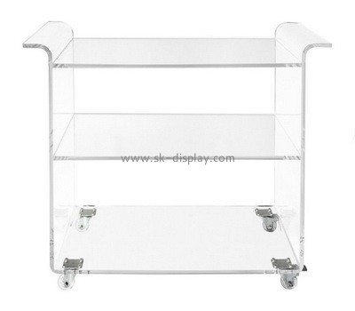 Customize lucite side table with storage AFS-474