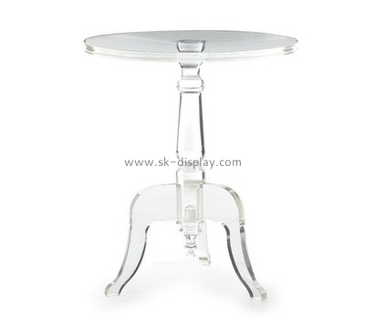 Plexiglass manufacturer customize round coffee table acrylic table AFS-484