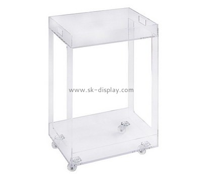 Acrylic factory customize lucite kitchen cart plexiglass bar cart AFS-550