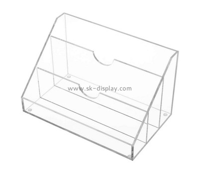 Lucite supplier customize 3 slot acrylic tabletop mail sorter holder BD-1057