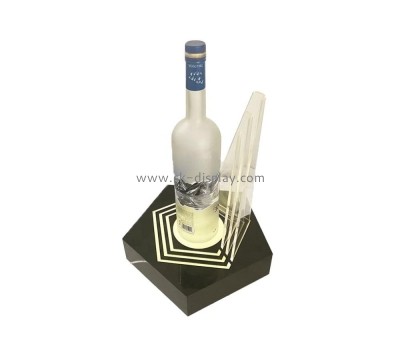 Custom acrylic LED bar night wine bottle display stand KLD-057