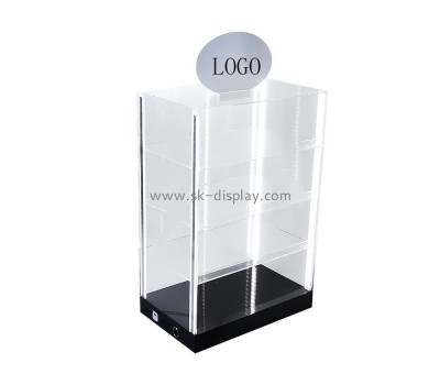 Acrylic manufacturer customized plexiglass illuminated display cabinet LDD-072