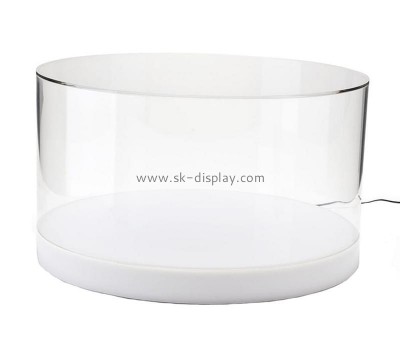 Acrylic manufacturer customized perspex lighted display case LDD-073