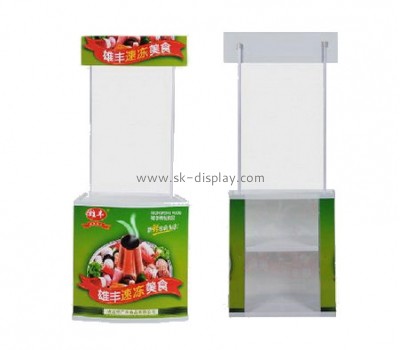 Cardboard display stand with counter for food retails CDS-008
