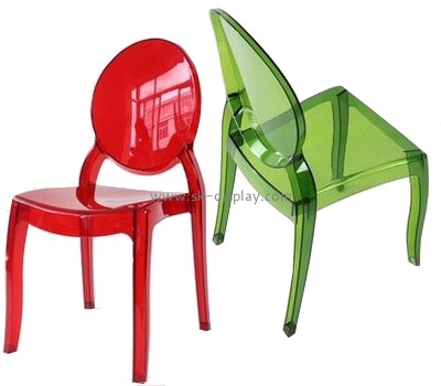 Clear lucite red and green modern ghost chairs AFS-008
