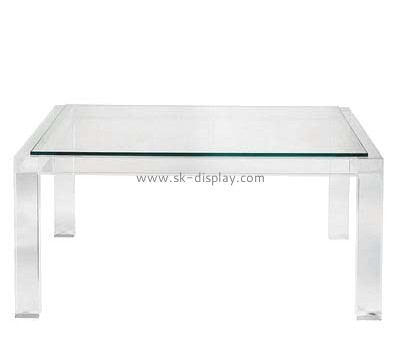 Acrylic plastic supplier customized clear side acrylic table AFS-182
