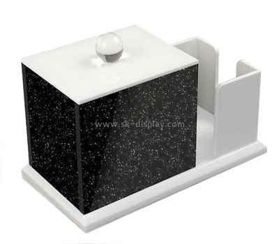 Custom new design acrylic storage box with holder DBS-050