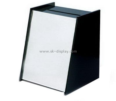 Acrylic products manufacturer custom designs black ballot box DBS-468