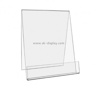 Lucite supplier custom acrylic sign holder plexiglass V shape sign holder BD-1087