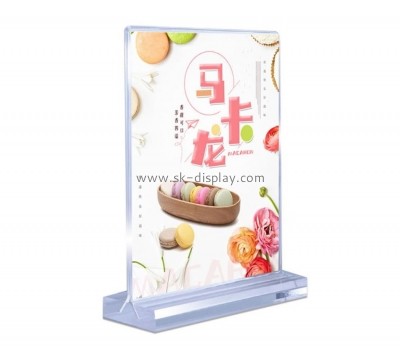 Lucite supplier custom acrylic advertising sign plexiglass table top sign holder BD-1104
