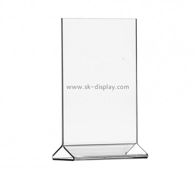 Perspex supplier custom acrylic sign holder lucite desktop sign stand BD-1114