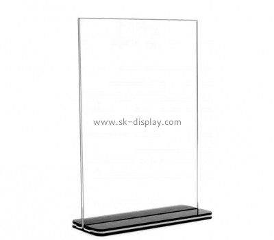 Plexiglass supplier custom acrylic table sign holder perspex tabletop menu holder BD-1119