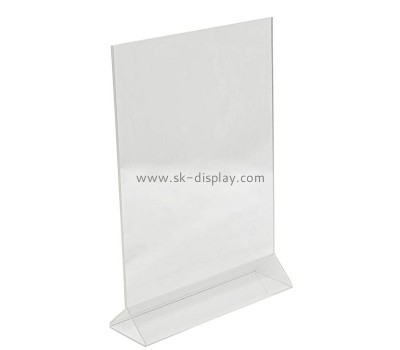 Plexiglass manufacturer custom acrylic tabletop sign holder lucite tabletop advertising sign holder BD-1118
