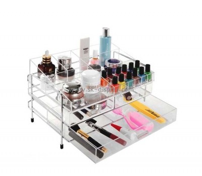 OEM custom acrylic makeup display stand plexiglass cosmetic organizer CO-719