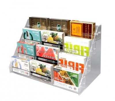 China acrylic manufacturer custom multi-layer cigarette box display rack plexiglass condom counter display shelf SOD-032 SOD-032