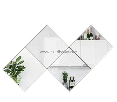 China plexiglass manufacturer custom acrylic wall 3D DIY decorative mirror sticker MA-099